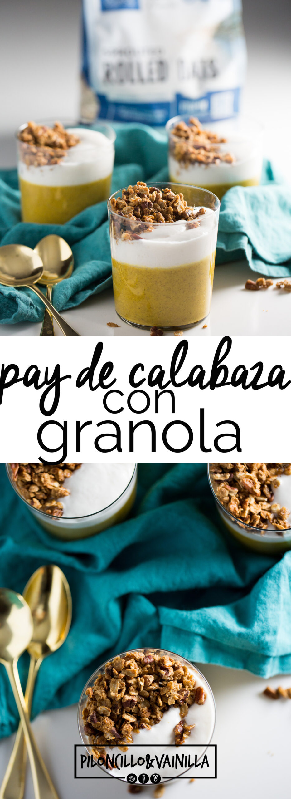 Mousse De Calabaza Con Granola Desayuno O Postre Piloncillo Vainilla