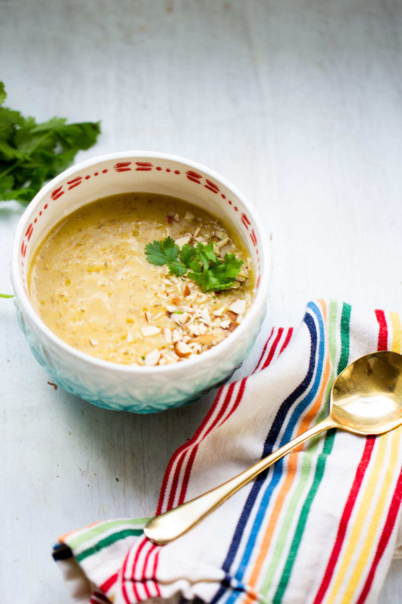 Sopa De Papa Y Cilantro Vegana Piloncillo Y Vainilla