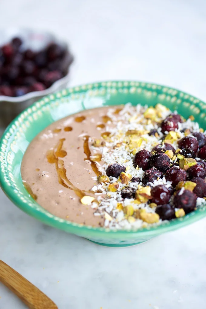 Super desayuno, batidos en tazón, smoothie bowls.p&V