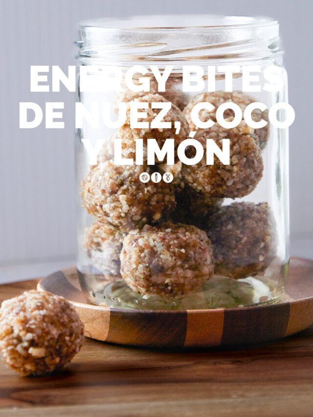 ENERGY BITES DE NUEZ, COCO Y LIMÓN