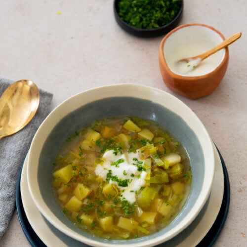 sopa de poro y papa 3