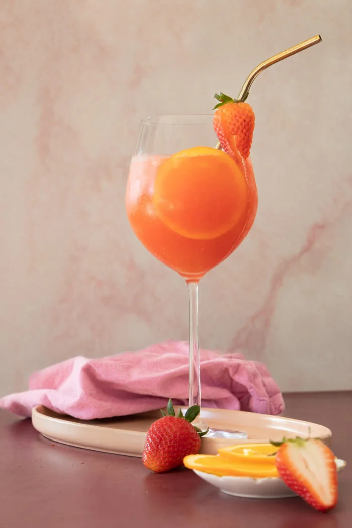 Aperol Spritz con Fresas